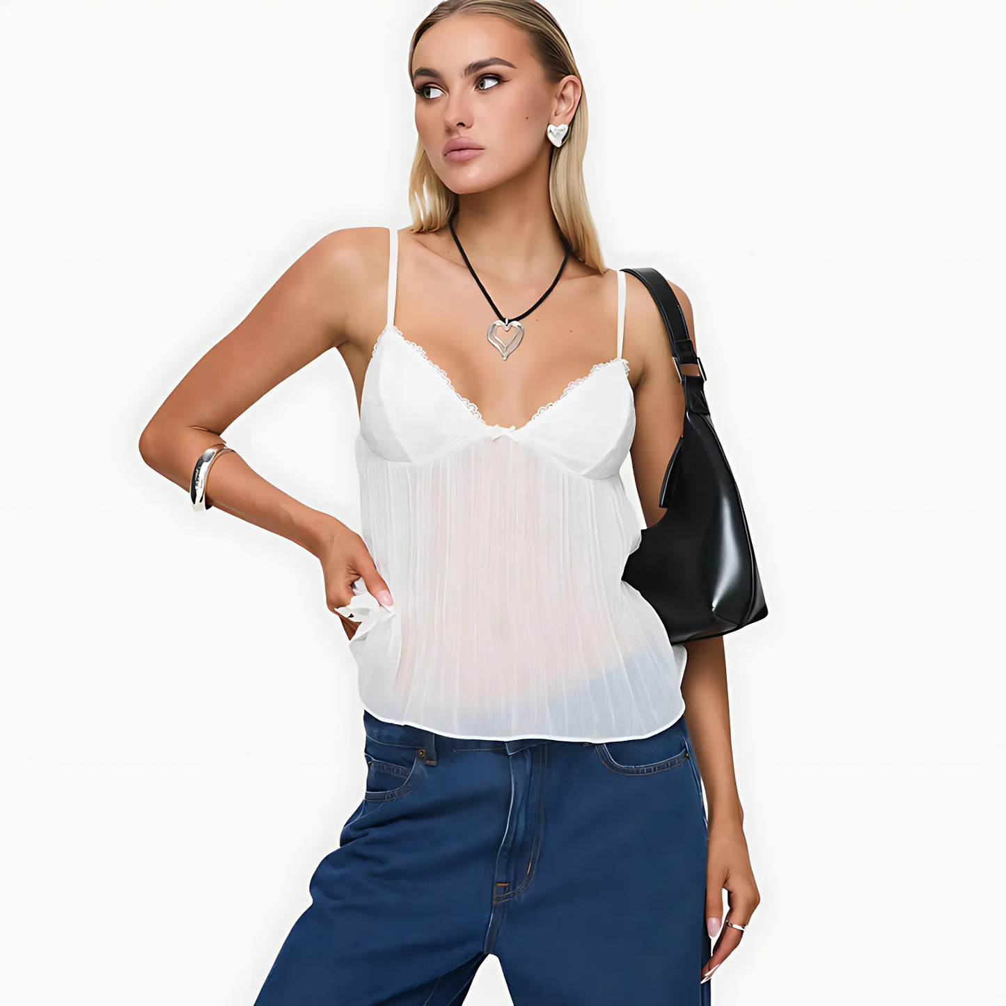 SatinEase Pleat Cami