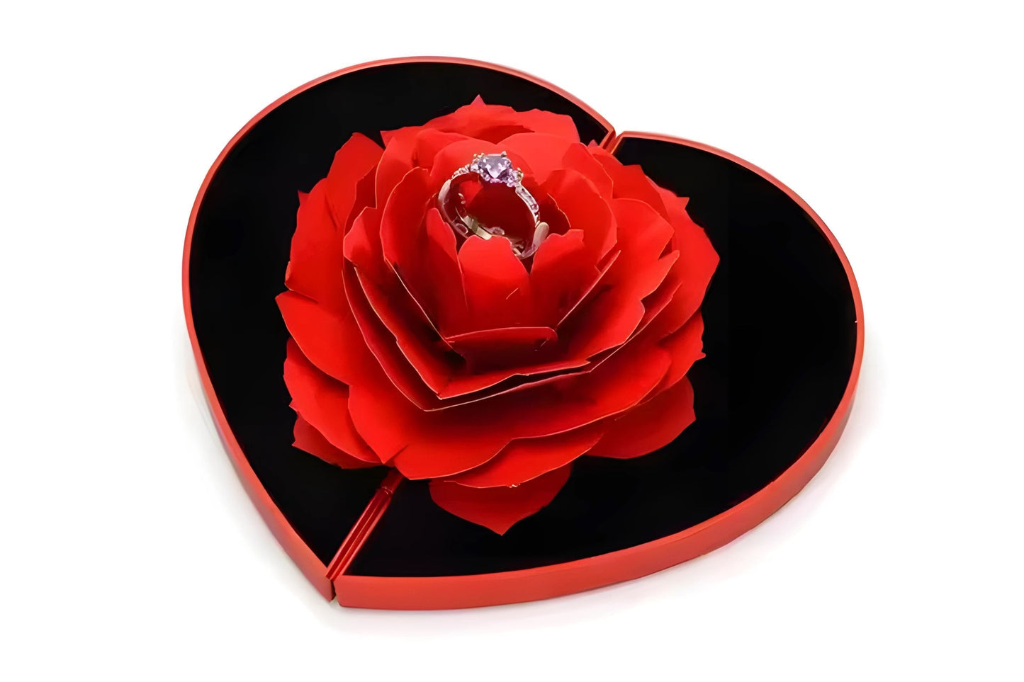 RoséLuxe™ – Romantic Rose Ring Box
