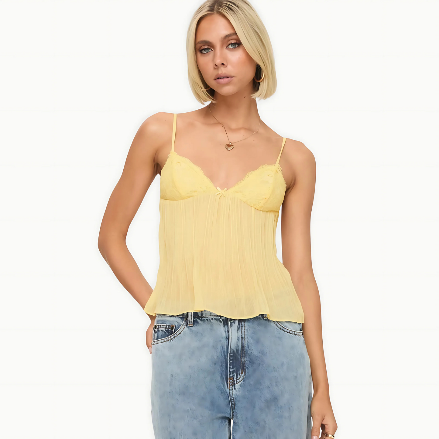SatinEase Pleat Cami