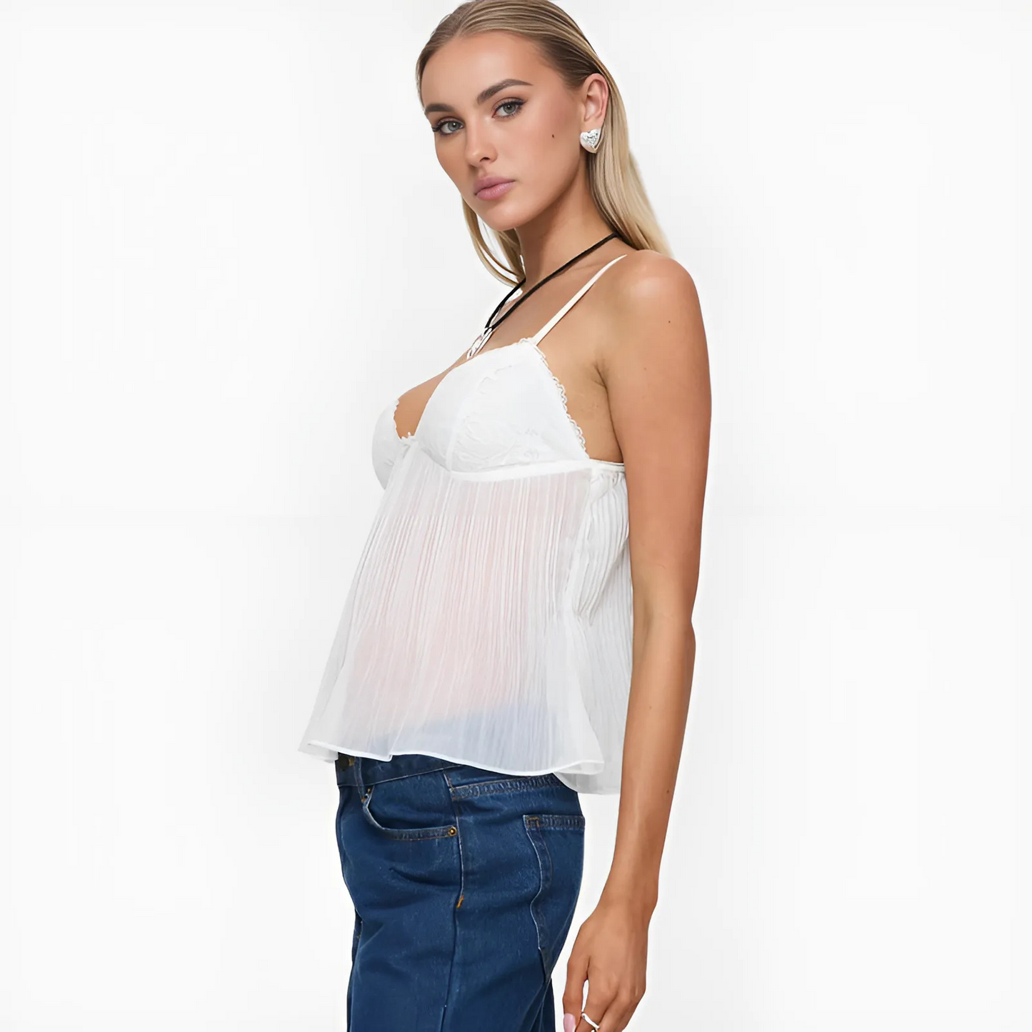 SatinEase Pleat Cami