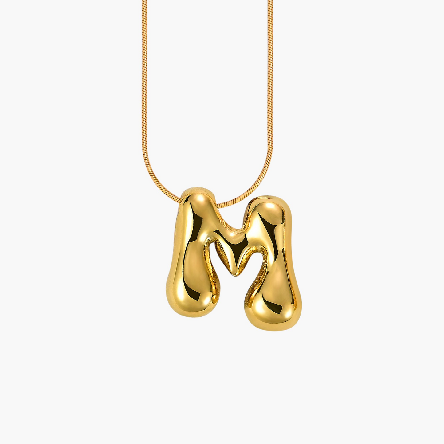 LuxLetters™ Bubble Initial Necklace