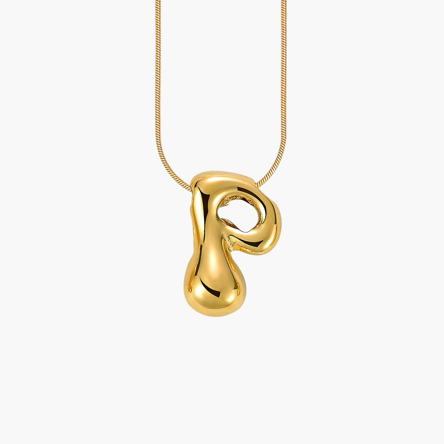 LuxLetters™ Bubble Initial Necklace