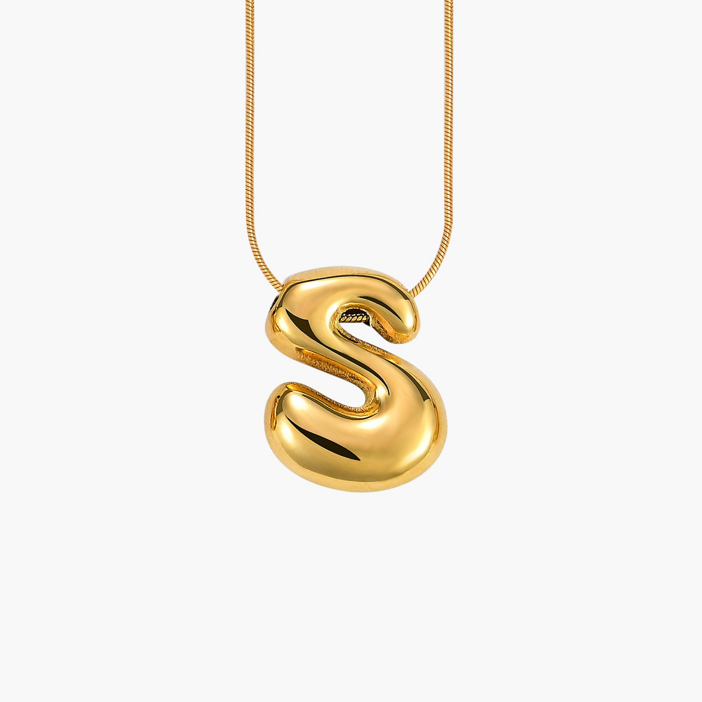 LuxLetters™ Bubble Initial Necklace