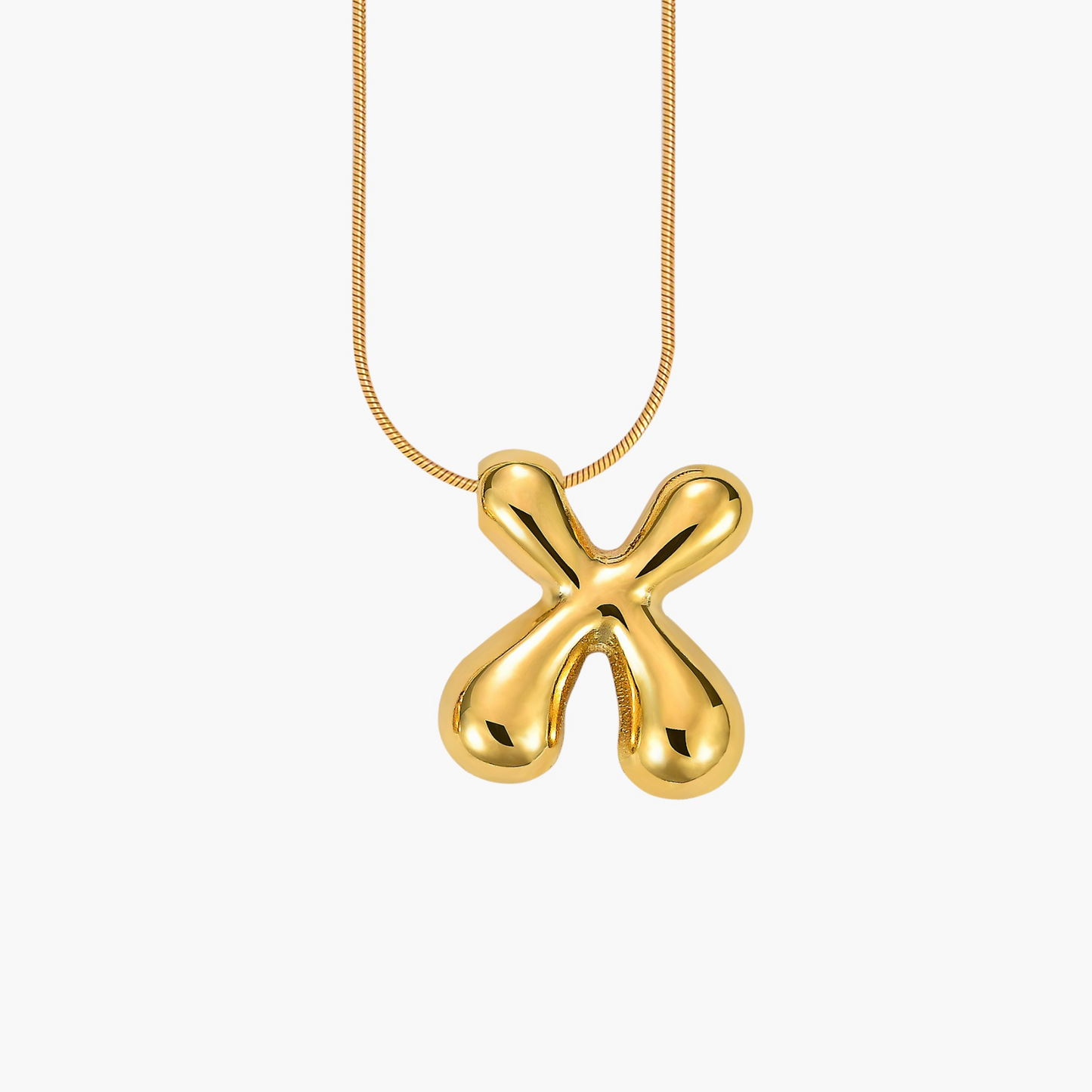 LuxLetters™ Bubble Initial Necklace
