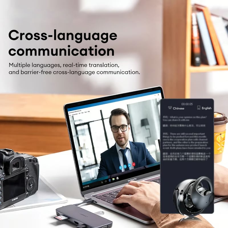 🏆LAST DAY SALE 60% OFF⏰AI Translation T26 Pro Wireless Bluetooth Earbuds