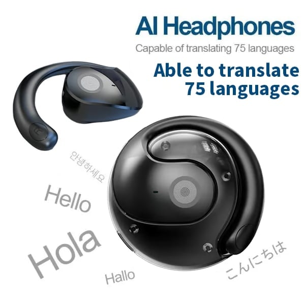 🏆LAST DAY SALE 60% OFF⏰AI Translation T26 Pro Wireless Bluetooth Earbuds
